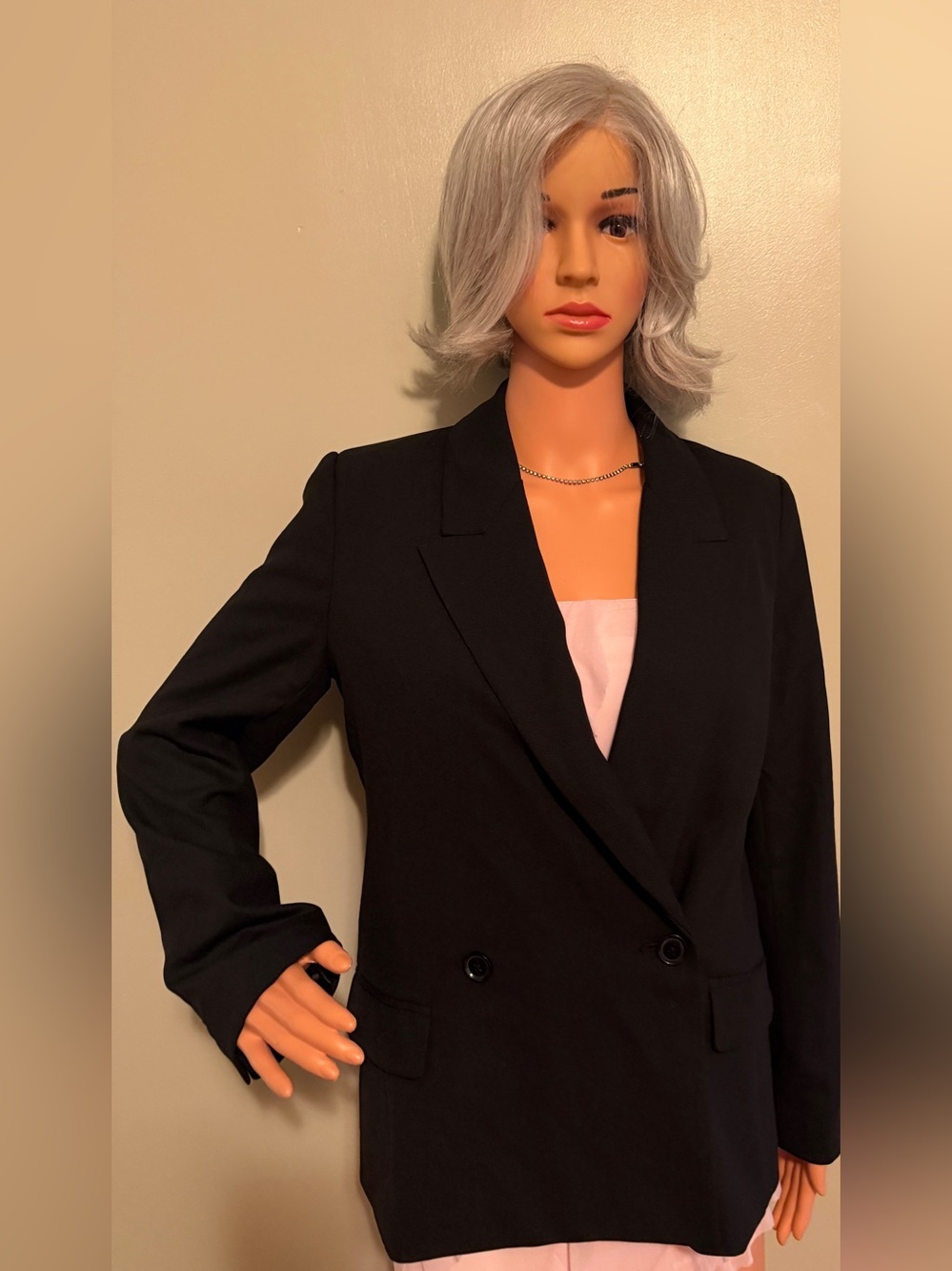 Banana Republic Black Double-Breasted Blazer - Picture 9 of 17